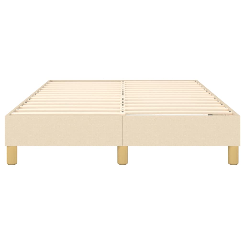 Boxspringbettgestell Creme 120x200 cm Stoff