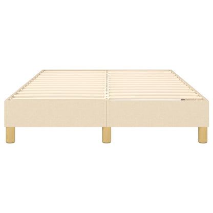 Boxspringbettgestell Creme 120x200 cm Stoff