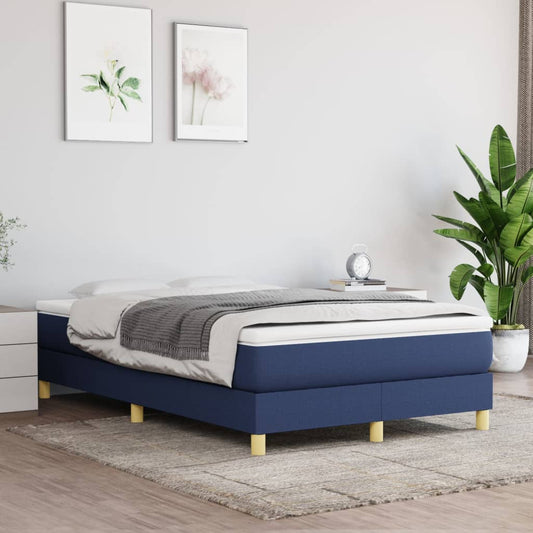 Boxspringbettgestell Blau 120x200 cm Stoff