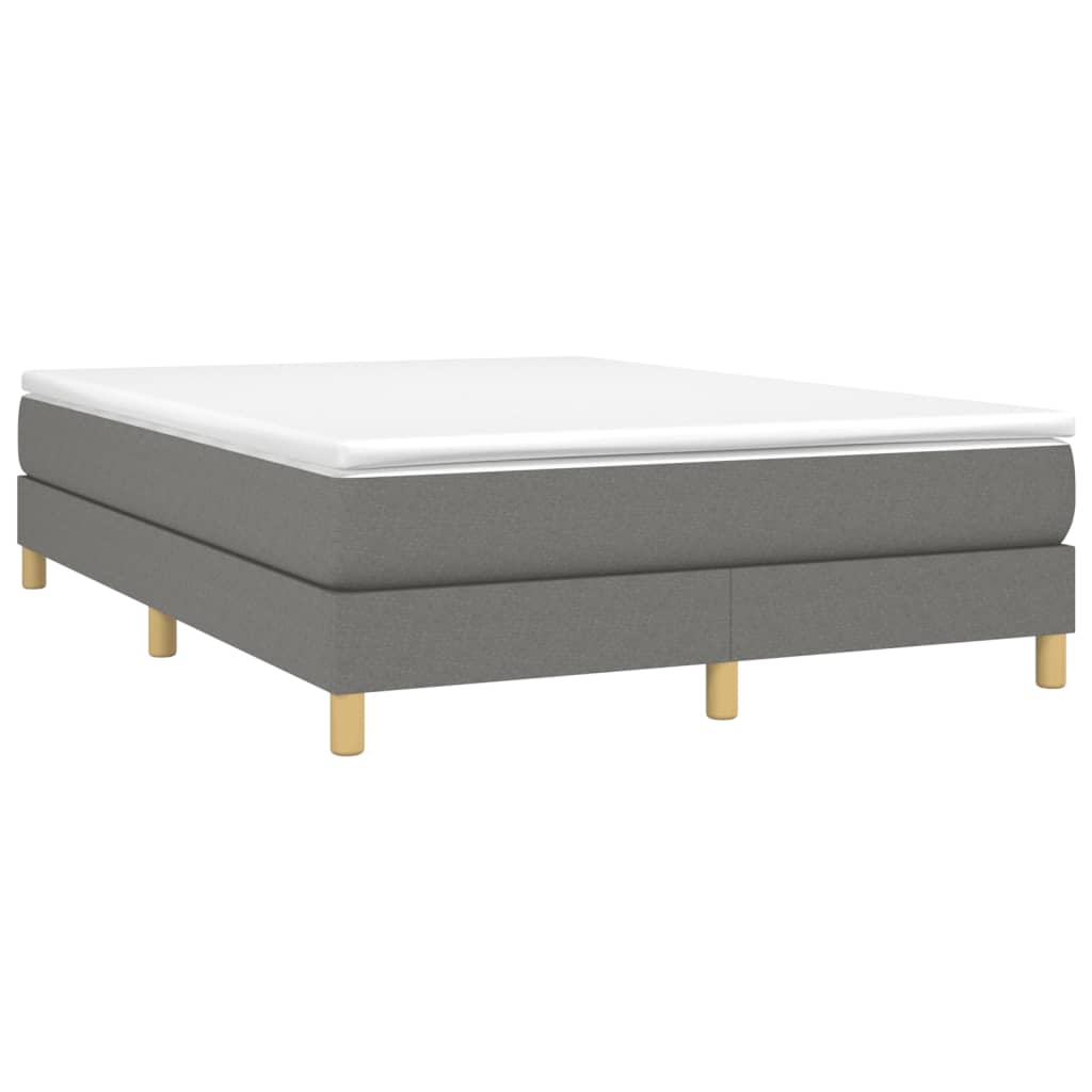 Boxspringbettgestell Dunkelgrau 140x190 cm Stoff