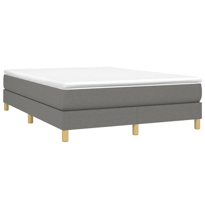 Boxspringbettgestell Dunkelgrau 140x190 cm Stoff