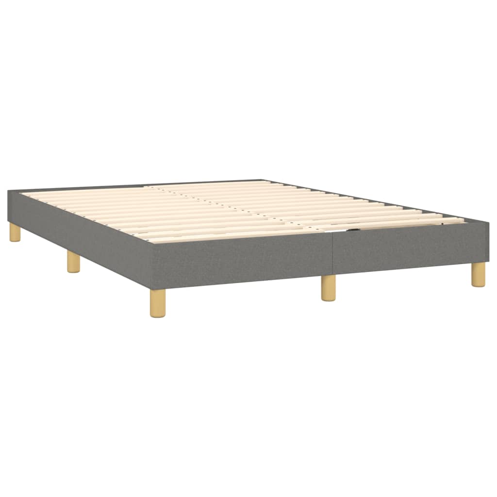 Boxspringbettgestell Dunkelgrau 140x190 cm Stoff