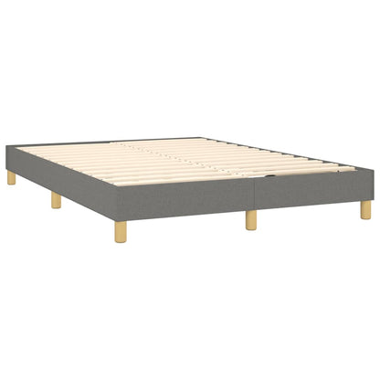 Boxspringbettgestell Dunkelgrau 140x190 cm Stoff