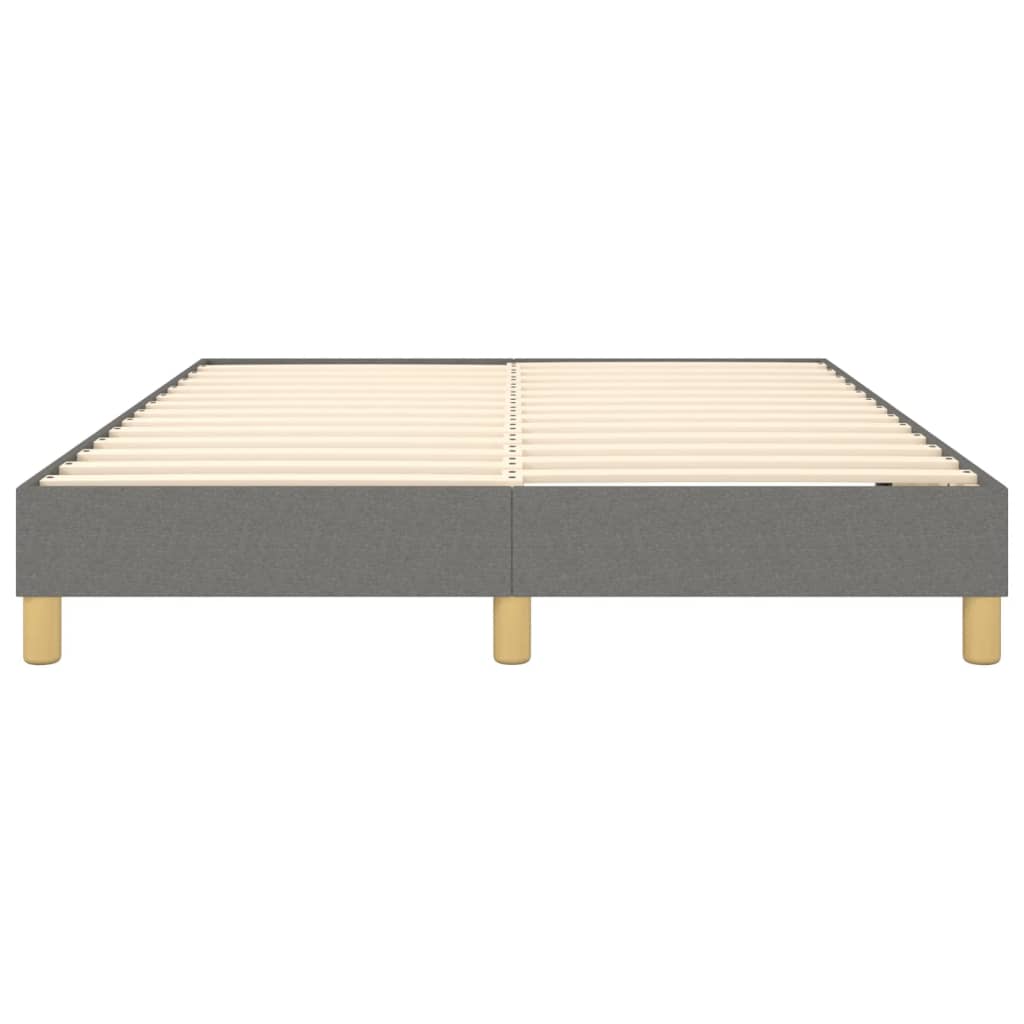 Boxspringbettgestell Dunkelgrau 140x190 cm Stoff