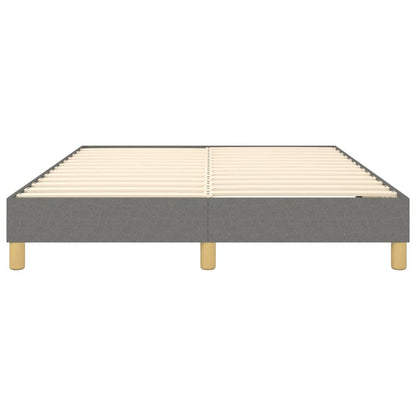 Boxspringbettgestell Dunkelgrau 140x190 cm Stoff