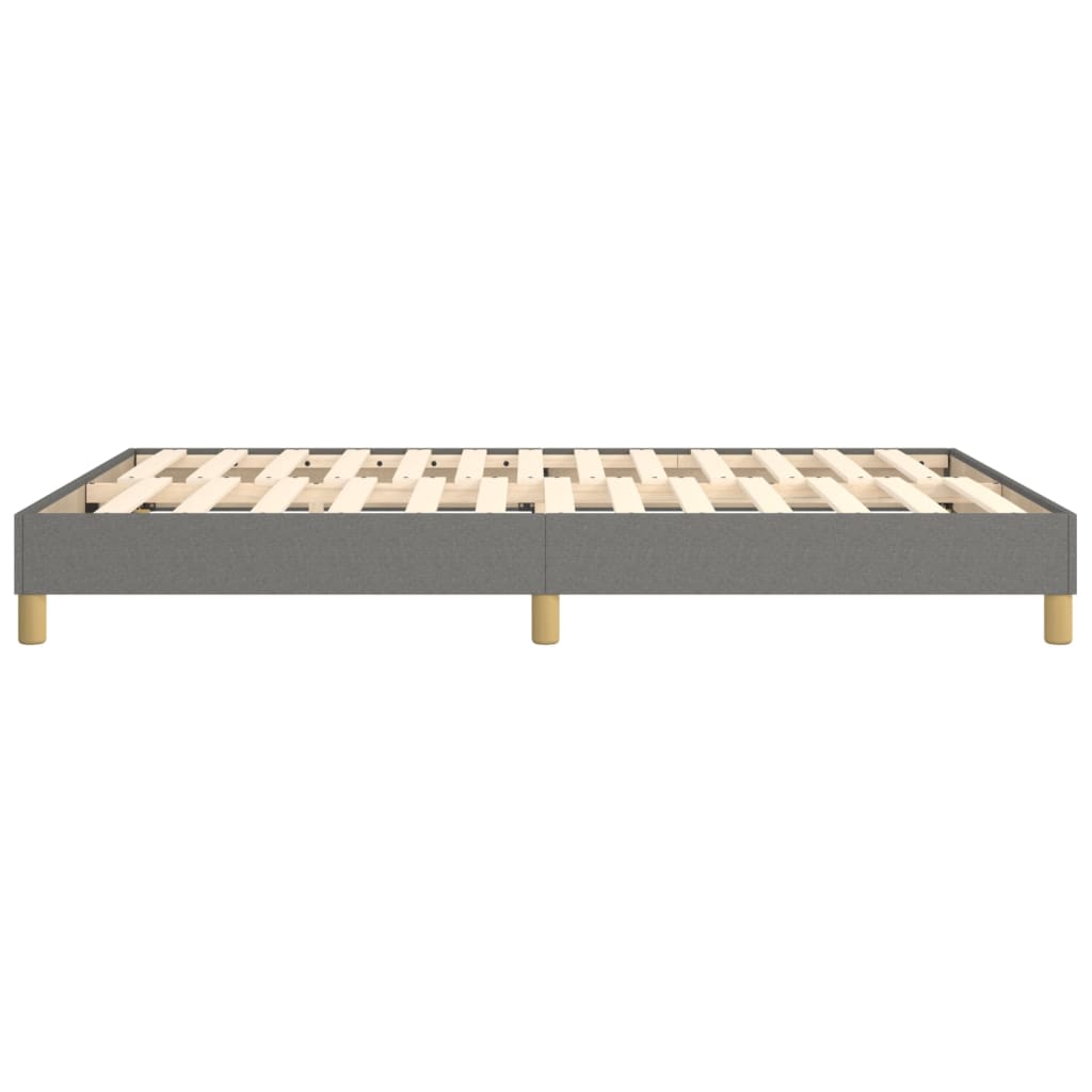 Boxspringbettgestell Dunkelgrau 140x190 cm Stoff
