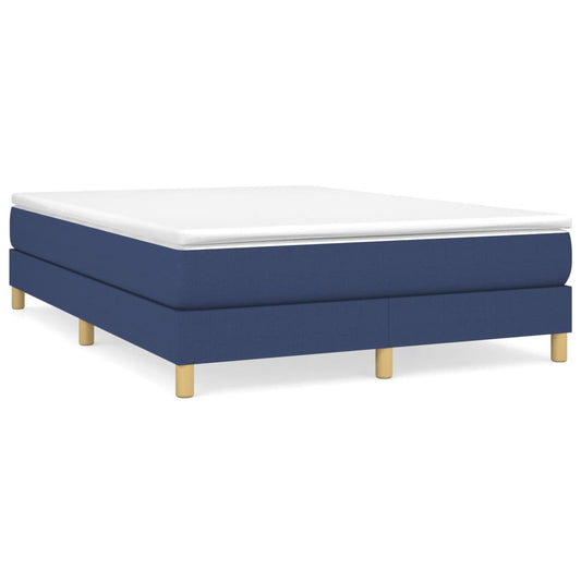 Boxspringbettgestell Blau 140x190 cm Stoff