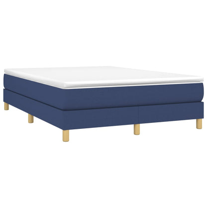 Boxspringbettgestell Blau 140x200 cm Stoff