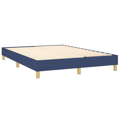 Boxspringbettgestell Blau 140x200 cm Stoff