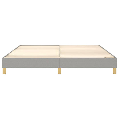 Boxspringbettgestell Hellgrau 160x200 cm Stoff