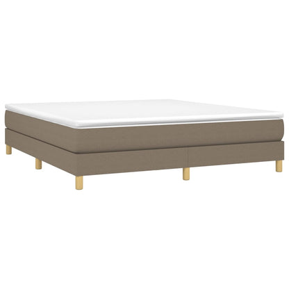 Boxspringbettgestell Taupe 160x200 cm Stoff