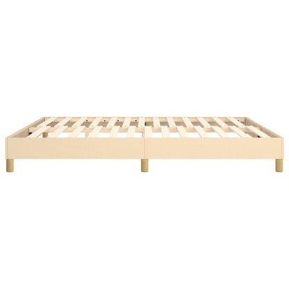 Boxspringbettgestell Creme 160x200 cm Stoff