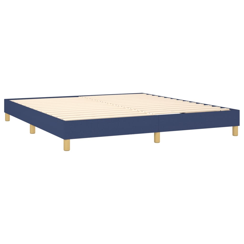 Boxspringbettgestell Blau 160x200 cm Stoff