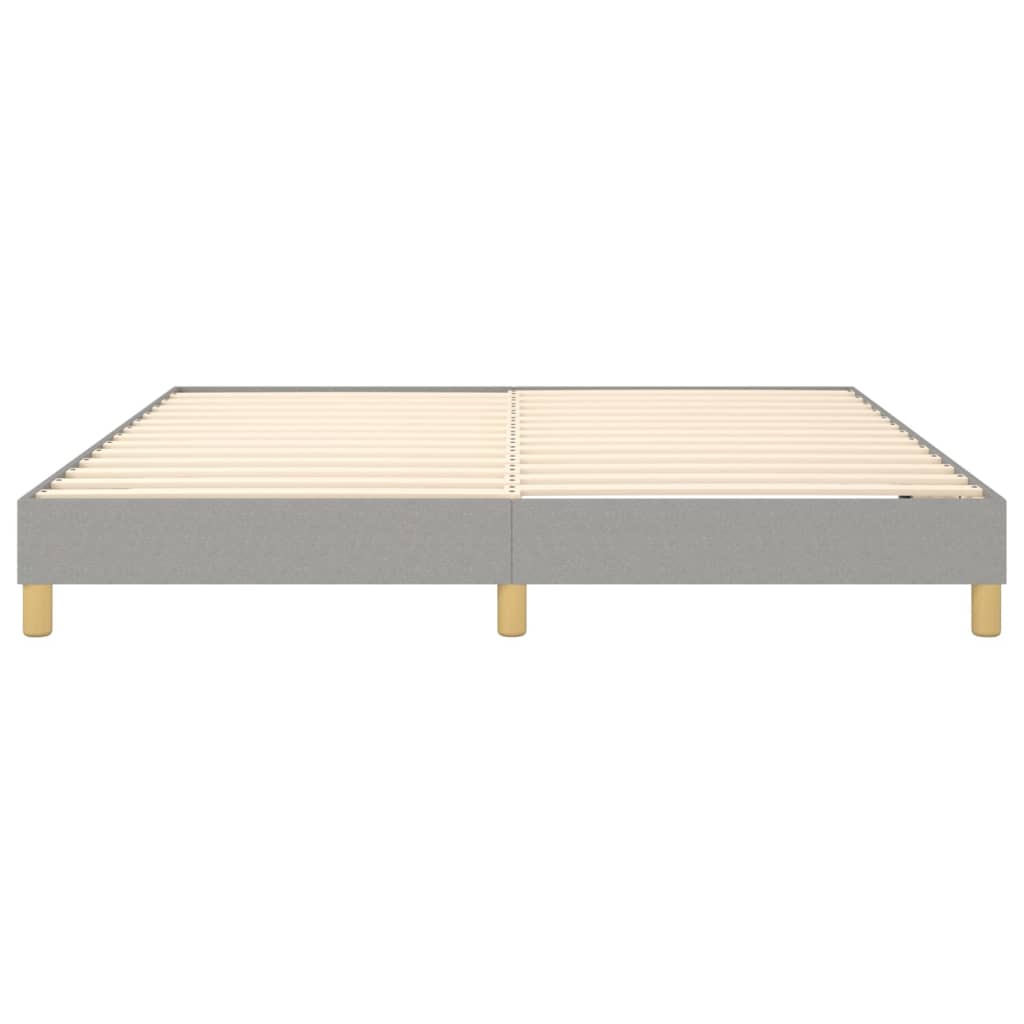 Boxspringbettgestell Hellgrau 180x200 cm Stoff