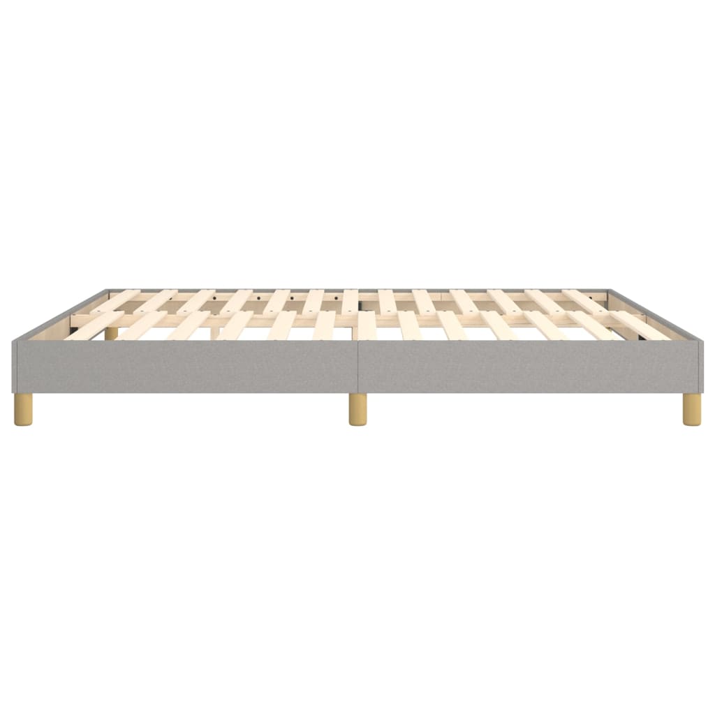 Boxspringbettgestell Hellgrau 180x200 cm Stoff