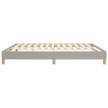 Boxspringbettgestell Hellgrau 180x200 cm Stoff