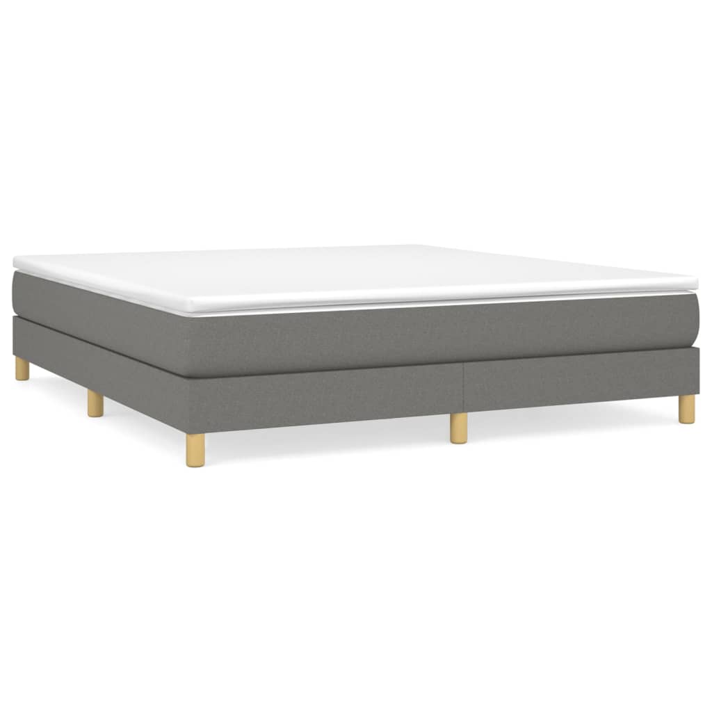 Boxspringbettgestell Dunkelgrau 180x200 cm Stoff
