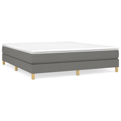 Boxspringbettgestell Dunkelgrau 180x200 cm Stoff