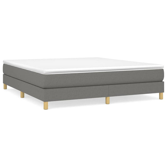 Boxspringbettgestell Dunkelgrau 180x200 cm Stoff