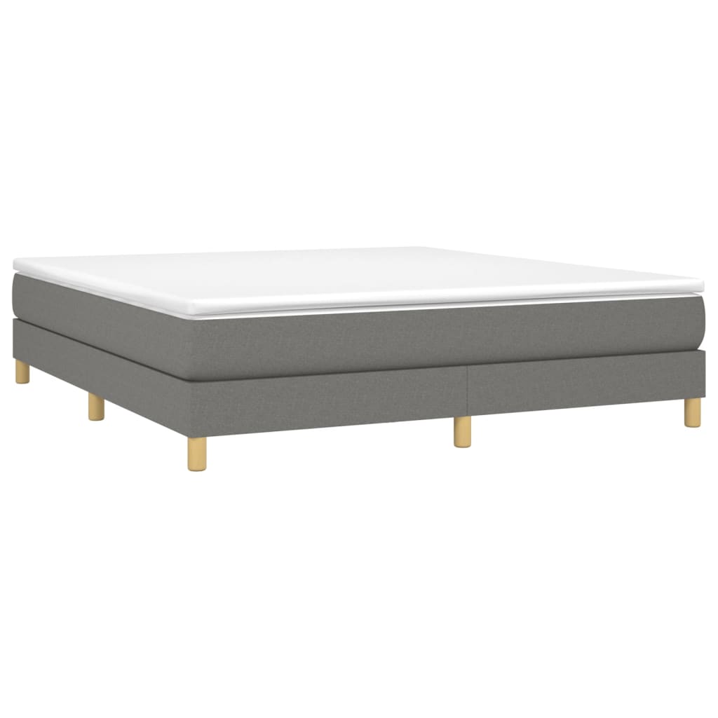 Boxspringbettgestell Dunkelgrau 180x200 cm Stoff