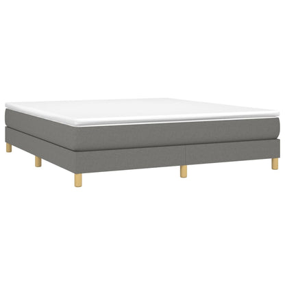 Boxspringbettgestell Dunkelgrau 180x200 cm Stoff