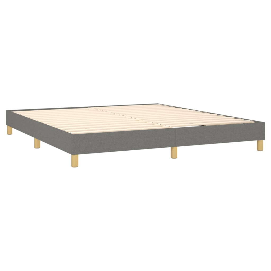 Boxspringbettgestell Dunkelgrau 180x200 cm Stoff