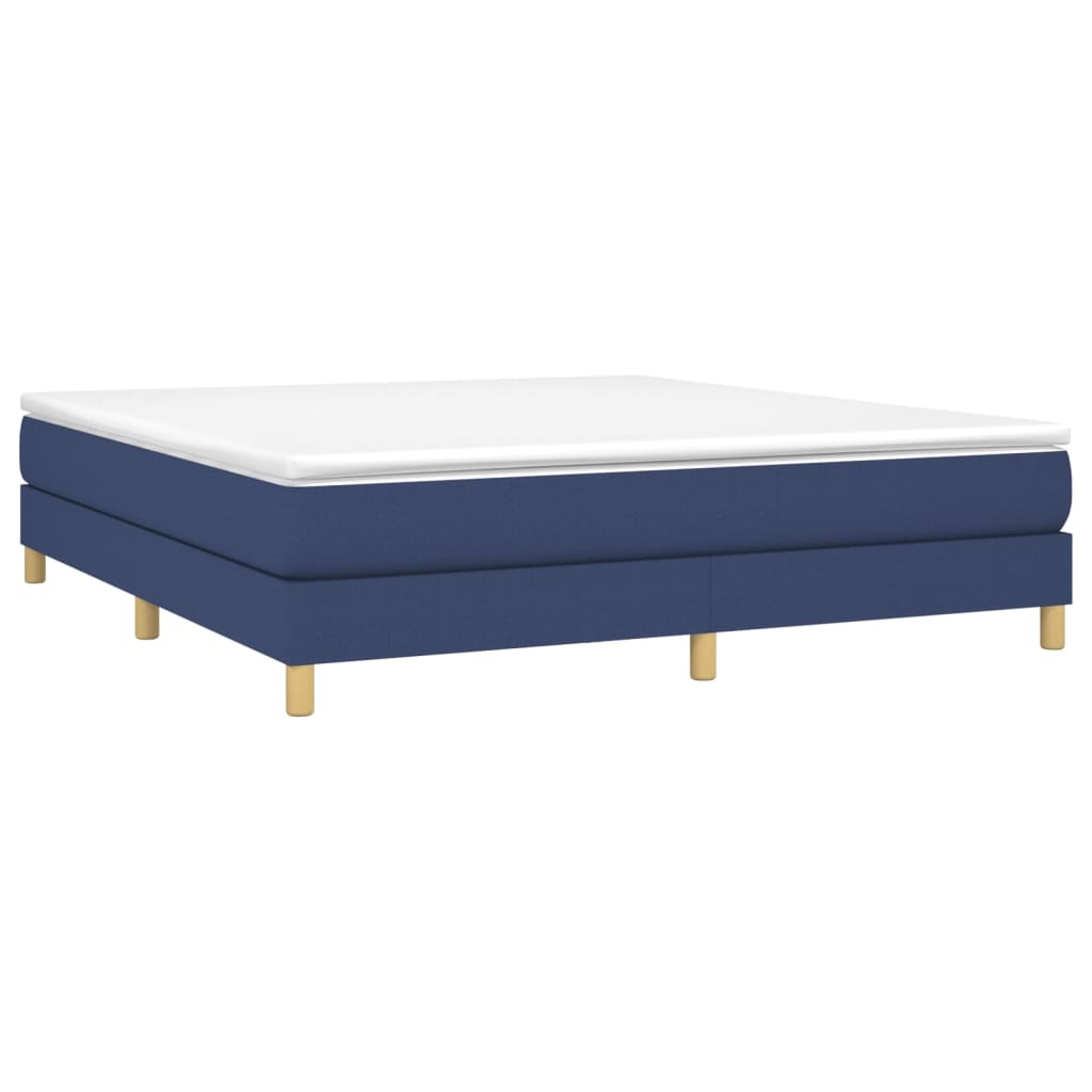 Boxspringbettgestell Blau 180x200 cm Stoff