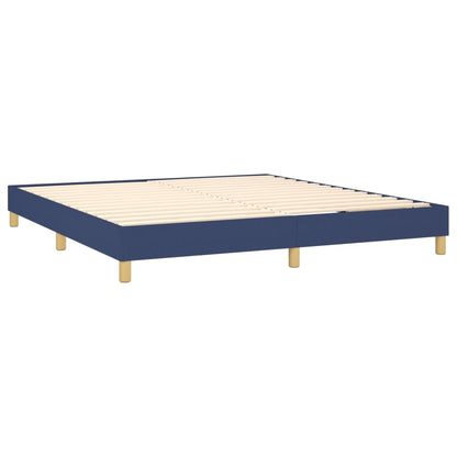 Boxspringbettgestell Blau 180x200 cm Stoff