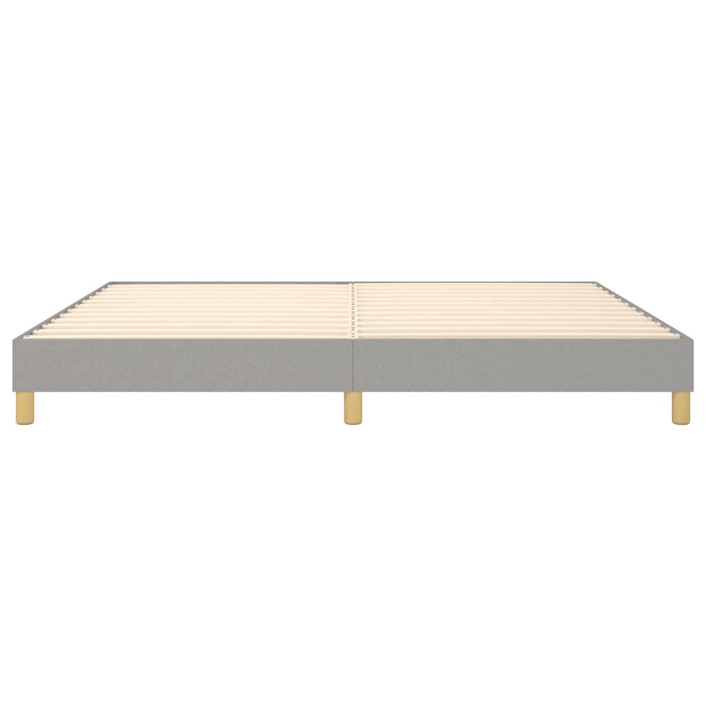 Boxspringbettgestell Hellgrau 200x200 cm Stoff