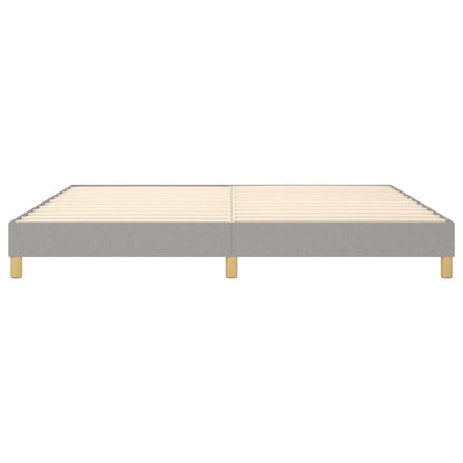 Boxspringbettgestell Hellgrau 200x200 cm Stoff