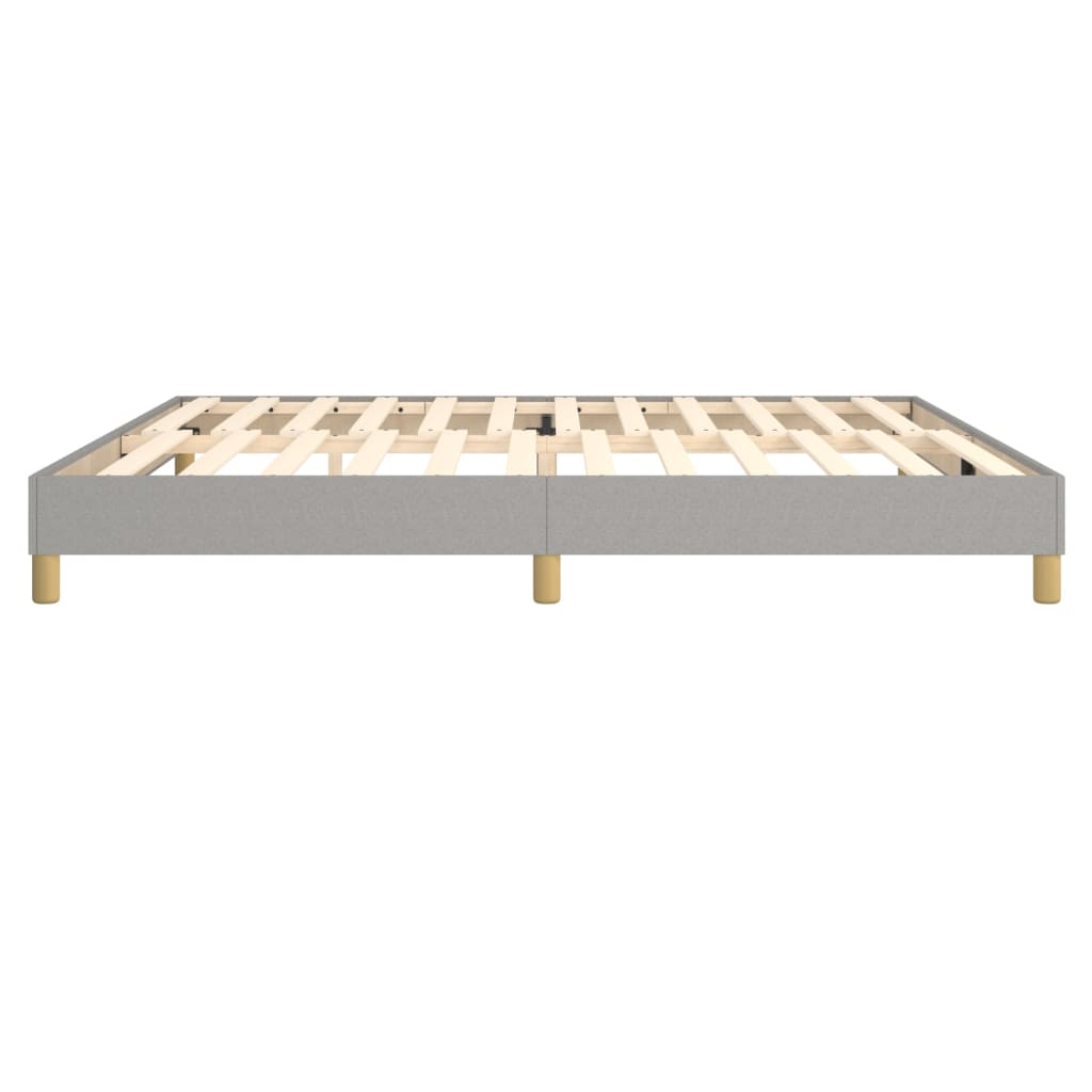 Boxspringbettgestell Hellgrau 200x200 cm Stoff