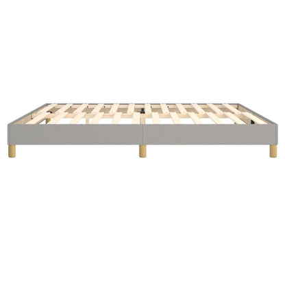 Boxspringbettgestell Hellgrau 200x200 cm Stoff