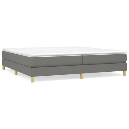 Boxspringbettgestell Dunkelgrau 200x200 cm Stoff