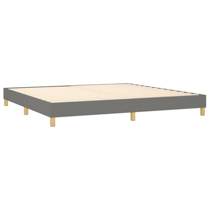 Boxspringbettgestell Dunkelgrau 200x200 cm Stoff