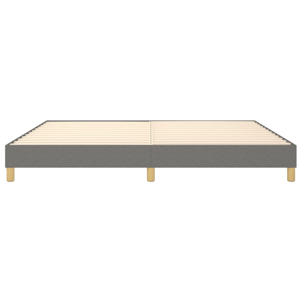 Boxspringbettgestell Dunkelgrau 200x200 cm Stoff