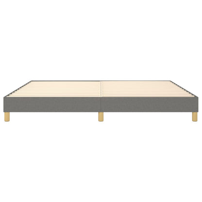 Boxspringbettgestell Dunkelgrau 200x200 cm Stoff