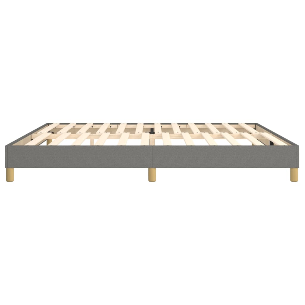 Boxspringbettgestell Dunkelgrau 200x200 cm Stoff