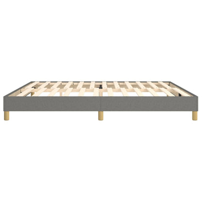 Boxspringbettgestell Dunkelgrau 200x200 cm Stoff