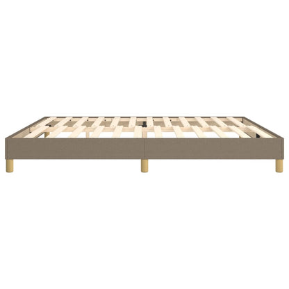 Boxspringbettgestell Taupe 200x200 cm Stoff