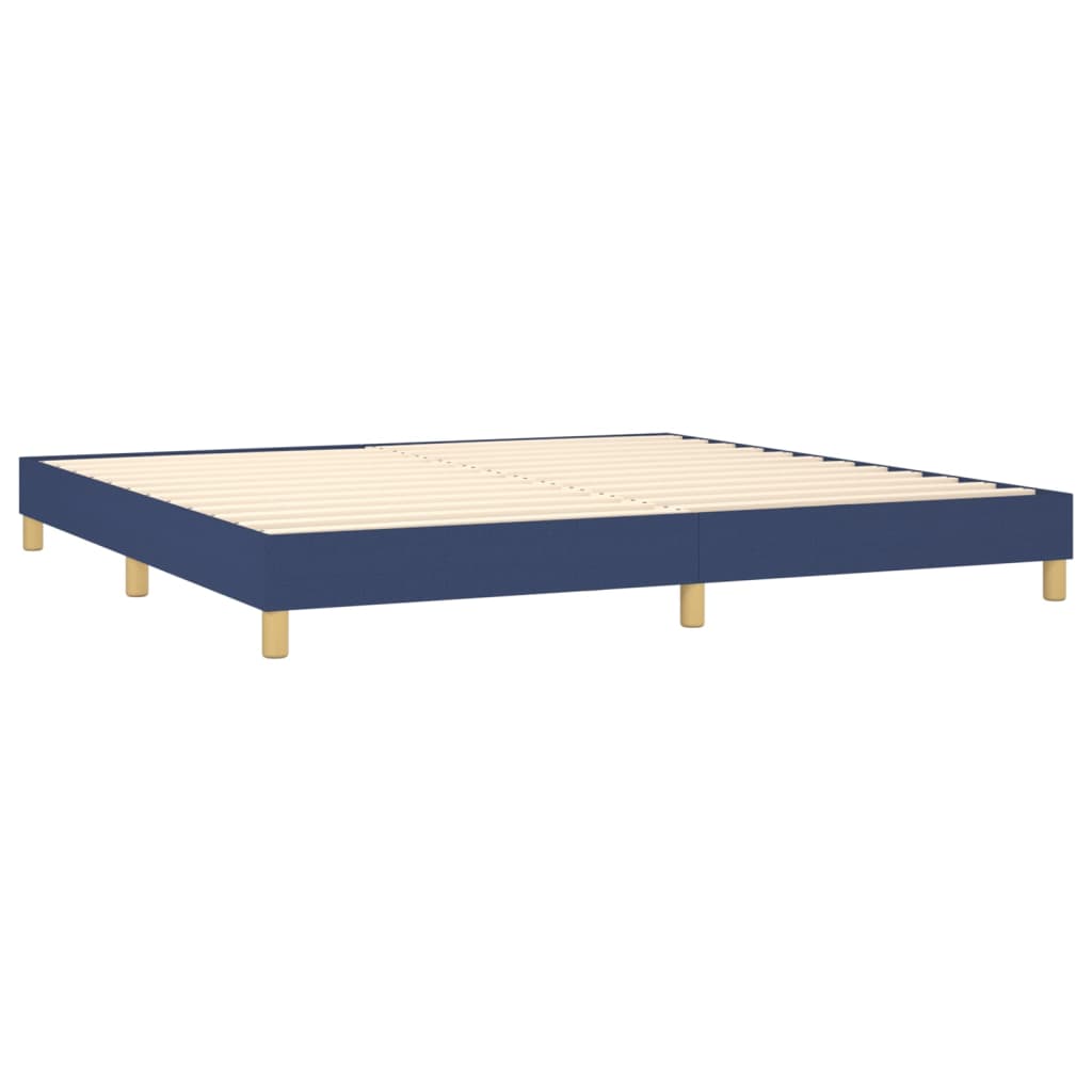 Boxspringbettgestell Blau 200x200 cm Stoff