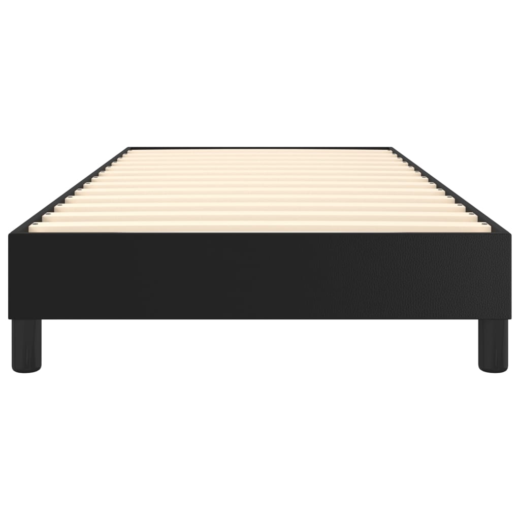 Boxspringbettgestell Schwarz 80x200 cm Kunstleder