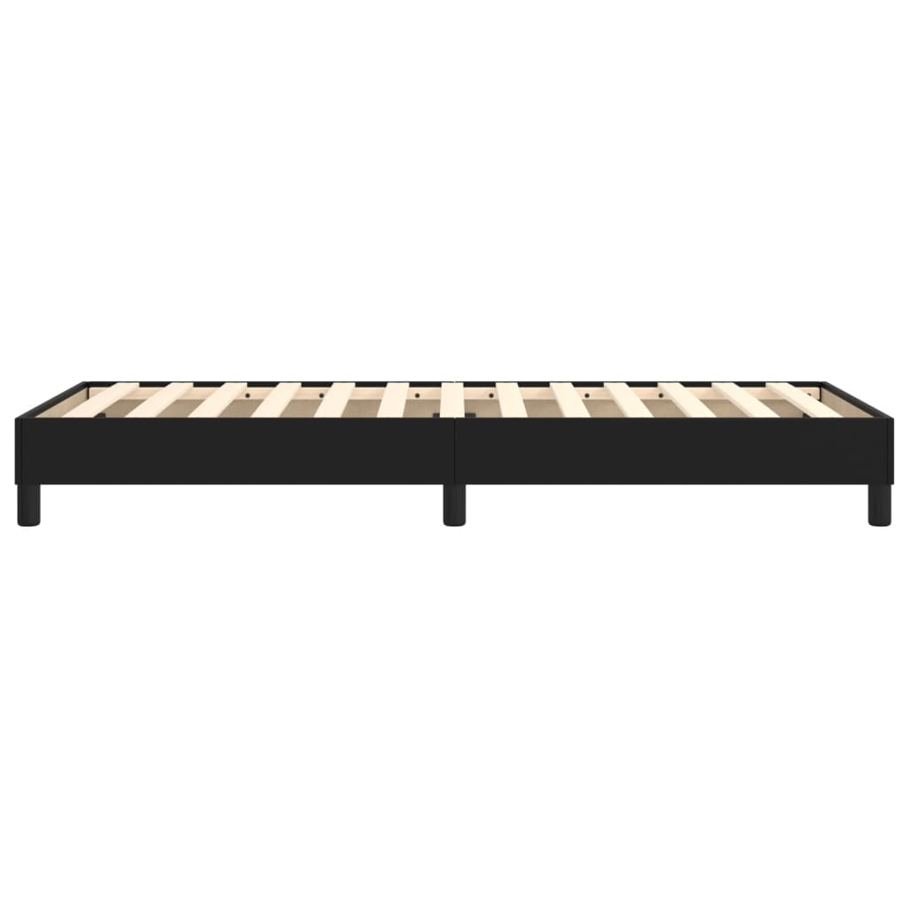 Boxspringbettgestell Schwarz 80x200 cm Kunstleder