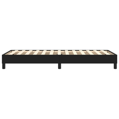 Boxspringbettgestell Schwarz 80x200 cm Kunstleder