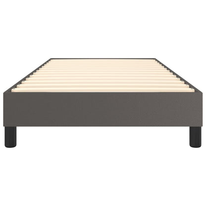 Boxspringbettgestell Grau 80x200 cm Kunstleder