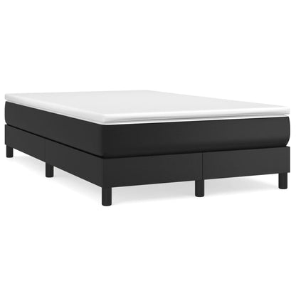 Boxspringbettgestell Schwarz 120x200 cm Kunstleder
