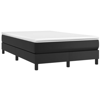 Boxspringbettgestell Schwarz 120x200 cm Kunstleder