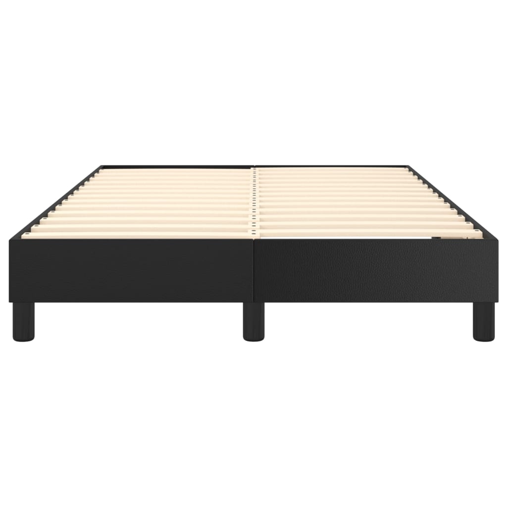 Boxspringbettgestell Schwarz 120x200 cm Kunstleder