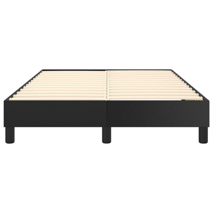 Boxspringbettgestell Schwarz 120x200 cm Kunstleder