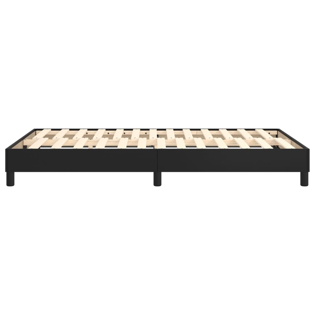 Boxspringbettgestell Schwarz 120x200 cm Kunstleder