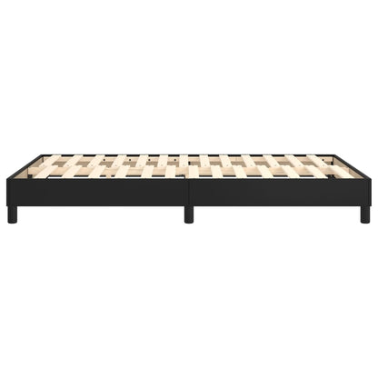 Boxspringbettgestell Schwarz 120x200 cm Kunstleder